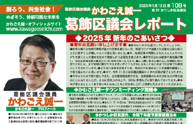 区議会レポートNo.109