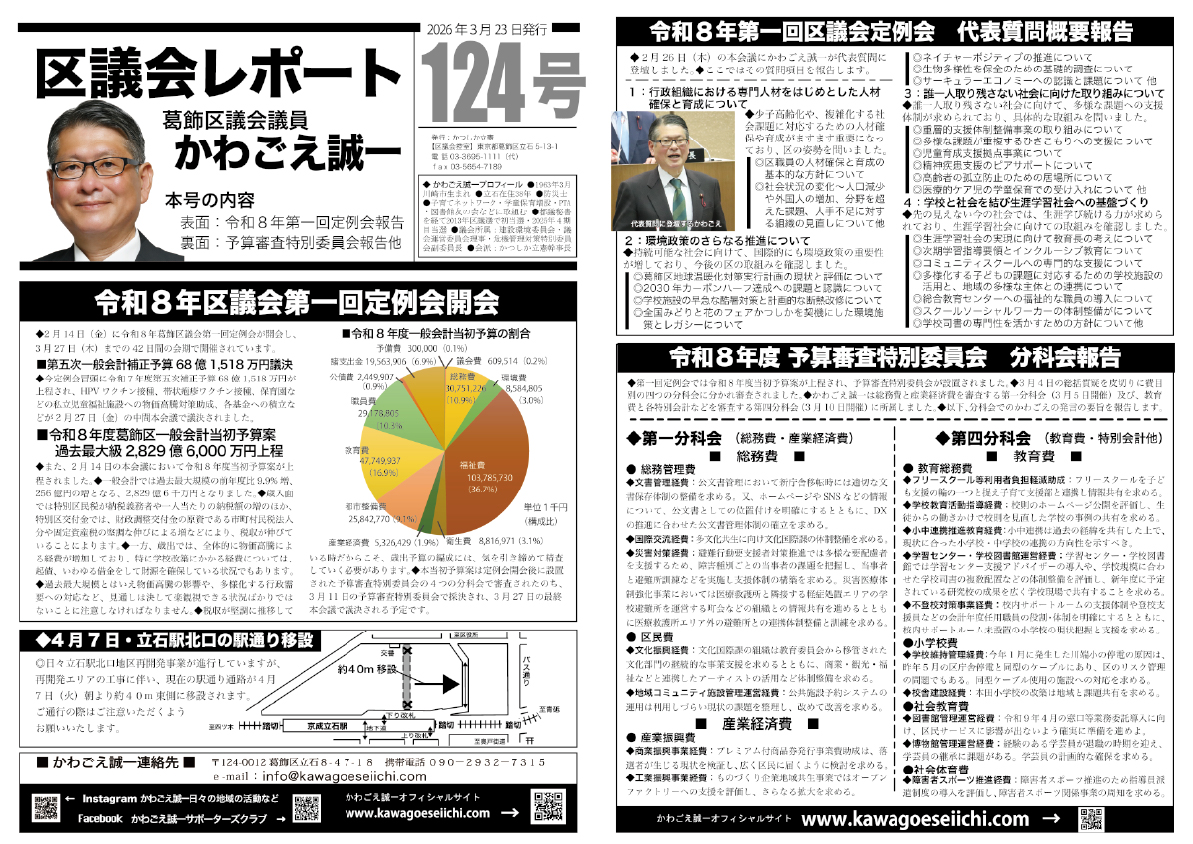 区議会レポートNo.124